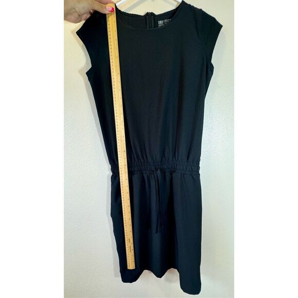 NWOT Albion Fit Going Places Black Cap Sleeve Dress XXS - Picture 8 of 11